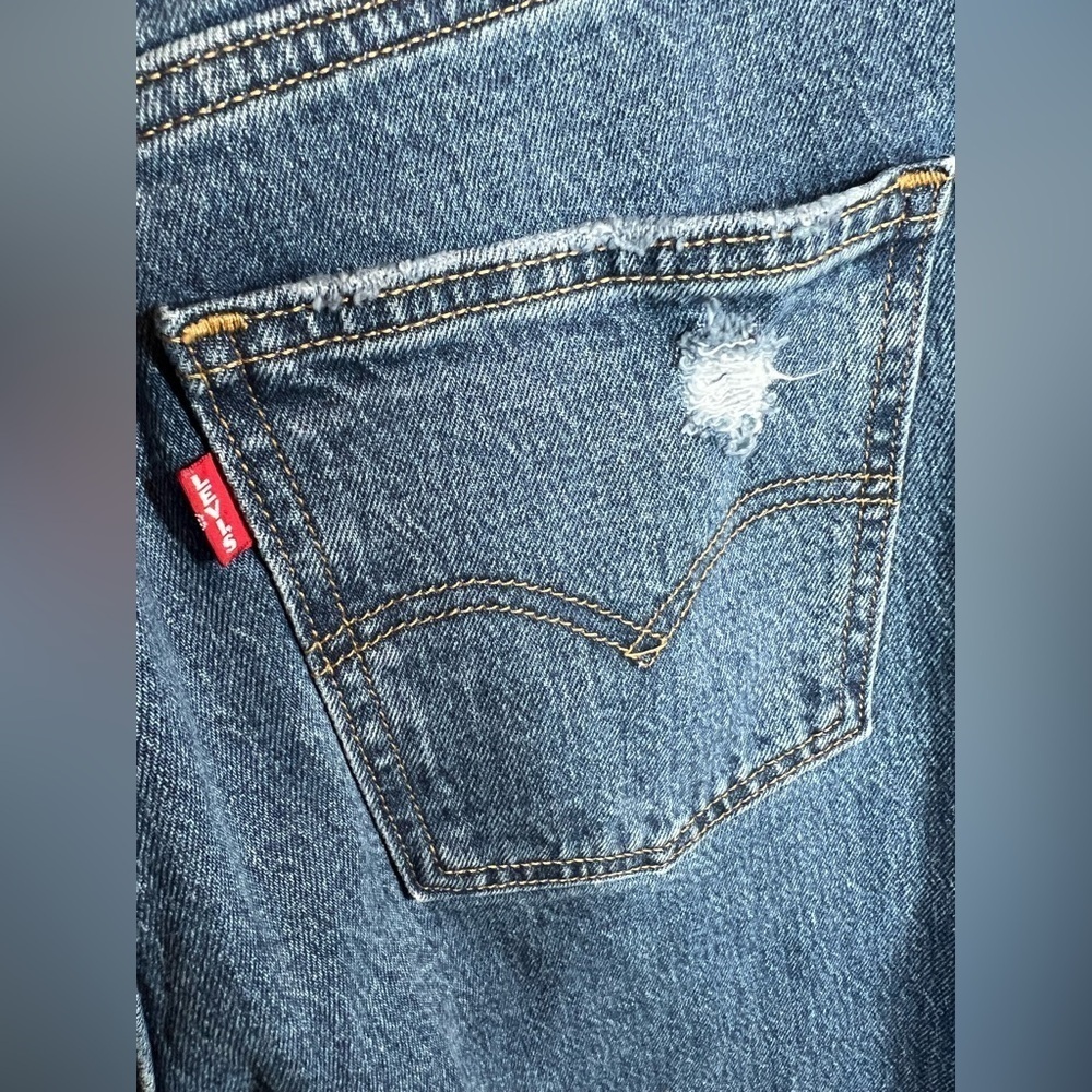 Levi's 70s High Flare Jeans Women Size 29 X30 High Rise Médium Wash Denim - Picture 6 of 13
